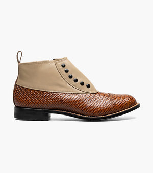 MADISON Spectator Spat Cap Toe Demi Boot