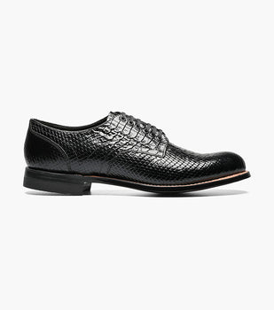 Stacy Adams MADISON Anaconda Plain Toe Oxford Black by Stacy Adams Shoes