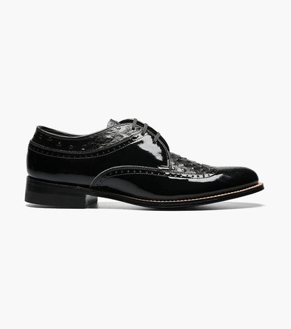 Stacy Adams DAYTON Ostrich Wingtip Oxford Black by Stacy Adams Shoes