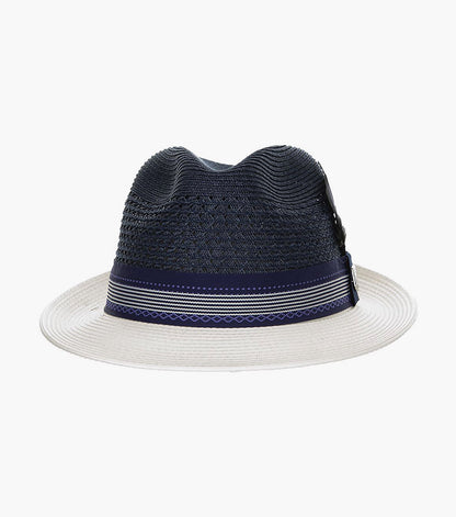 JALEN FEDORA Poly Braided Pinch Front Hat