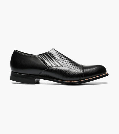 Stacy Adams MADISON Cap Toe Slip On Black by Stacy Adams Shoes