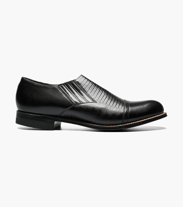 Stacy Adams MADISON Cap Toe Slip On Black by Stacy Adams Shoes