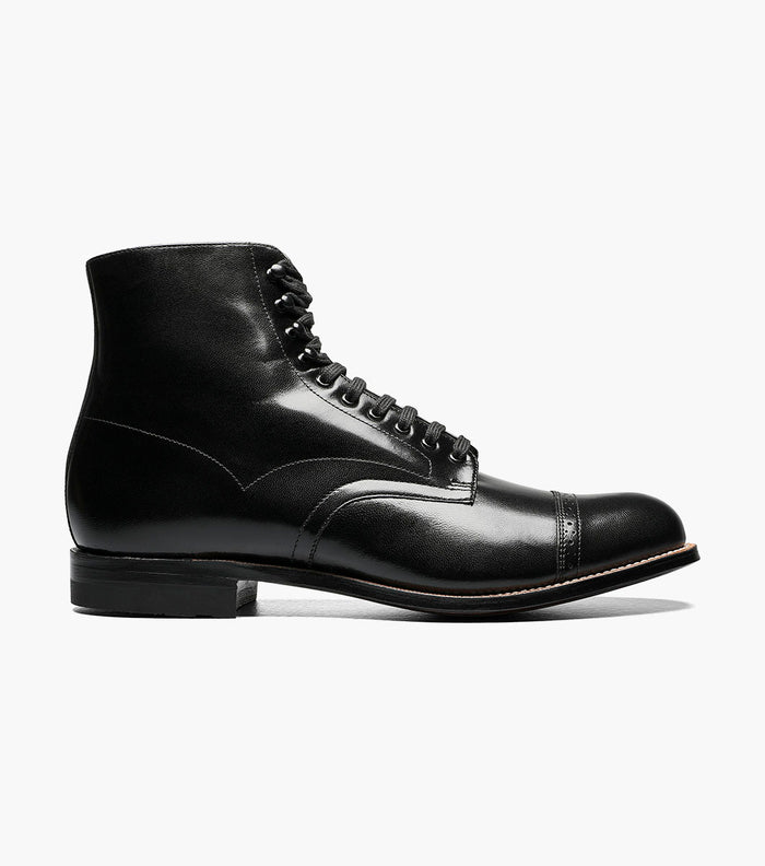Stacy Adams MADISON Cap Toe Boot Black by Stacy Adams Shoes