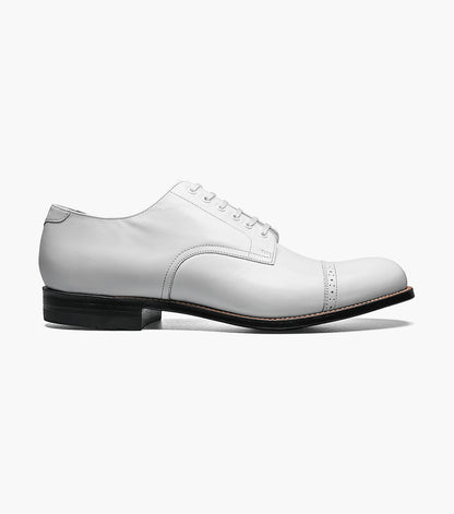 Stacy Adams MADISON Cap Toe Oxford White by Stacy Adams Shoes