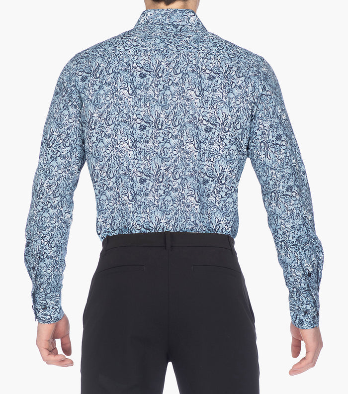 BRAFMAN DRESS SHIRT Spread Collar