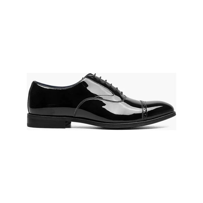11003,Stacy Adams Patent Shiny Leather Concorde Cap Toe Oxford Lace Up