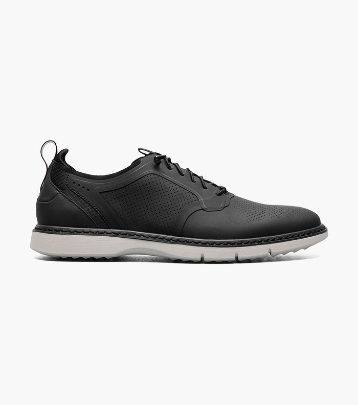 SYNCHRO Plain Toe Elastic Lace Up