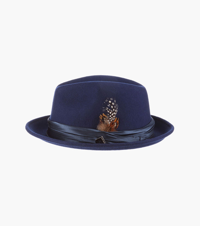 ASH FEDORA Crushable Wool Felt Pinch Front Hat
