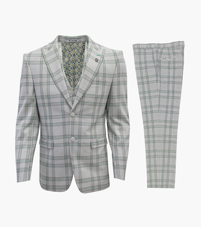 ROCHE 3 Piece Vested Suit