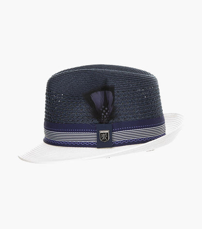 JALEN FEDORA Poly Braided Pinch Front Hat