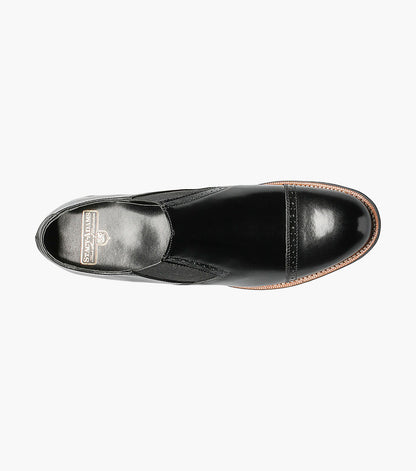 Stacy Adams MADISON Cap Toe Slip On Black by Stacy Adams Shoes
