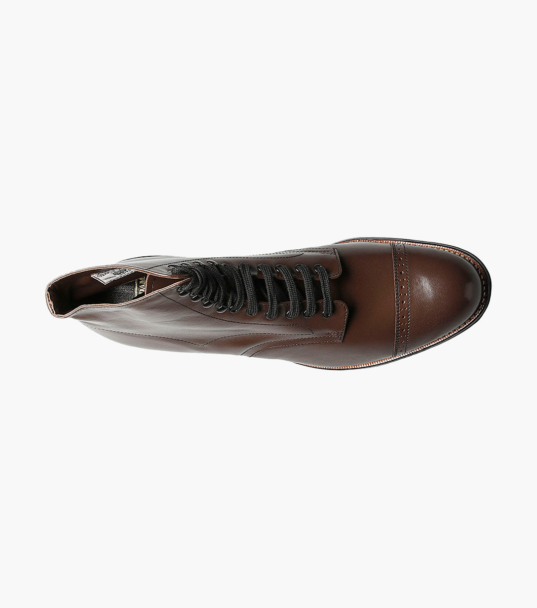 Stacy Adams MADISON Cap Toe Boot Brown by Stacy Adams Shoes