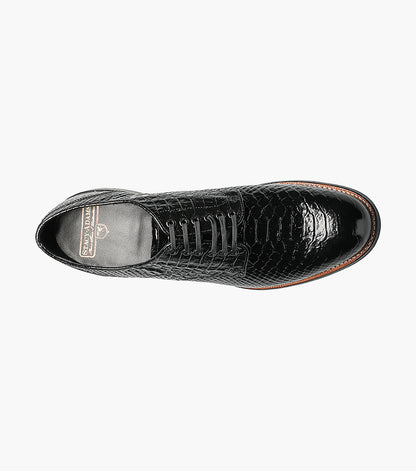 Stacy Adams MADISON Anaconda Plain Toe Oxford Black by Stacy Adams Shoes