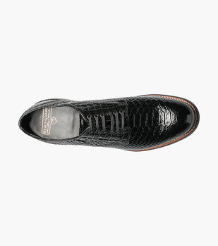 Stacy Adams MADISON Anaconda Plain Toe Oxford Black by Stacy Adams Shoes