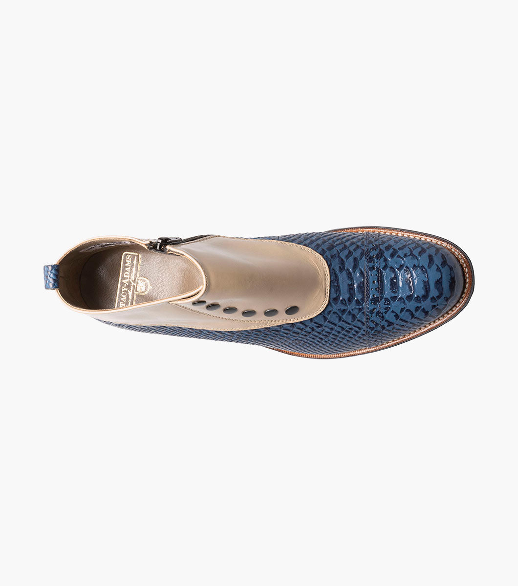 MADISON Spectator Spat Cap Toe Demi Boot