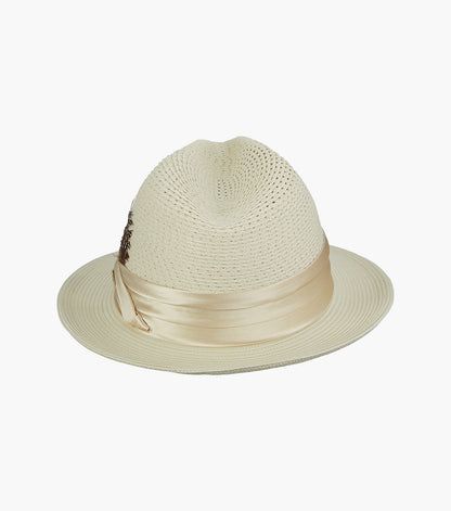DUBLIN FEDORA Poly Braided Pinch Front Hat