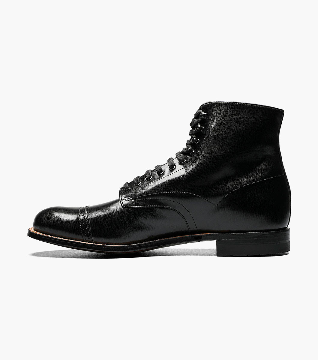 Stacy Adams MADISON Cap Toe Boot Black by Stacy Adams Shoes