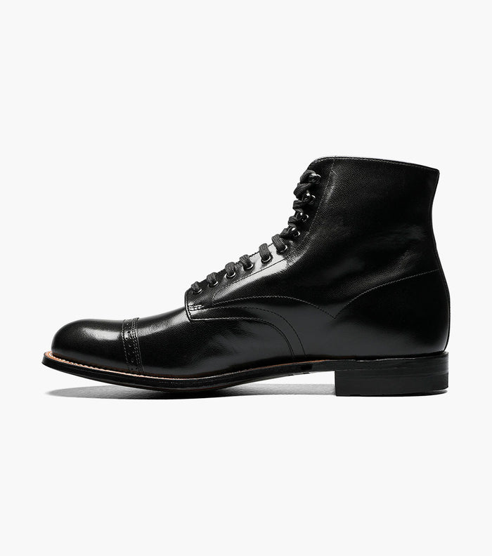 Stacy Adams MADISON Cap Toe Boot Black by Stacy Adams Shoes