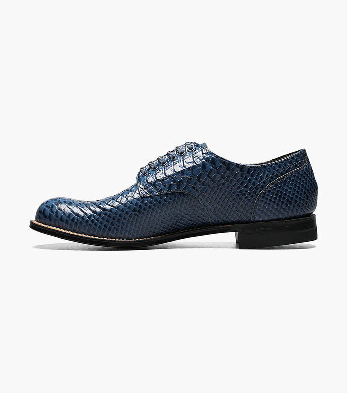 Stacy Adams MADISON Anaconda Plain Toe Oxford Blue by Stacy Adams Shoes