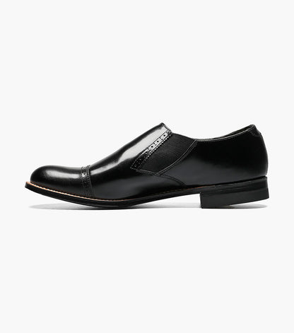 Stacy Adams MADISON Cap Toe Slip On Black by Stacy Adams Shoes