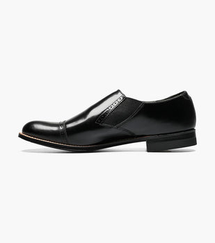 Stacy Adams MADISON Cap Toe Slip On Black by Stacy Adams Shoes