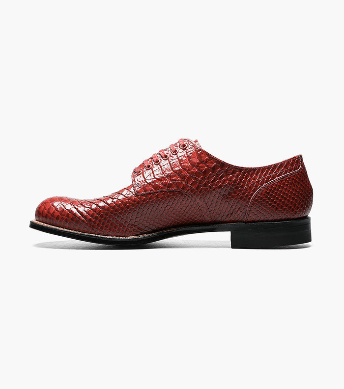 Stacy Adams MADISON Anaconda Plain Toe Oxford Red by Stacy Adams Shoes