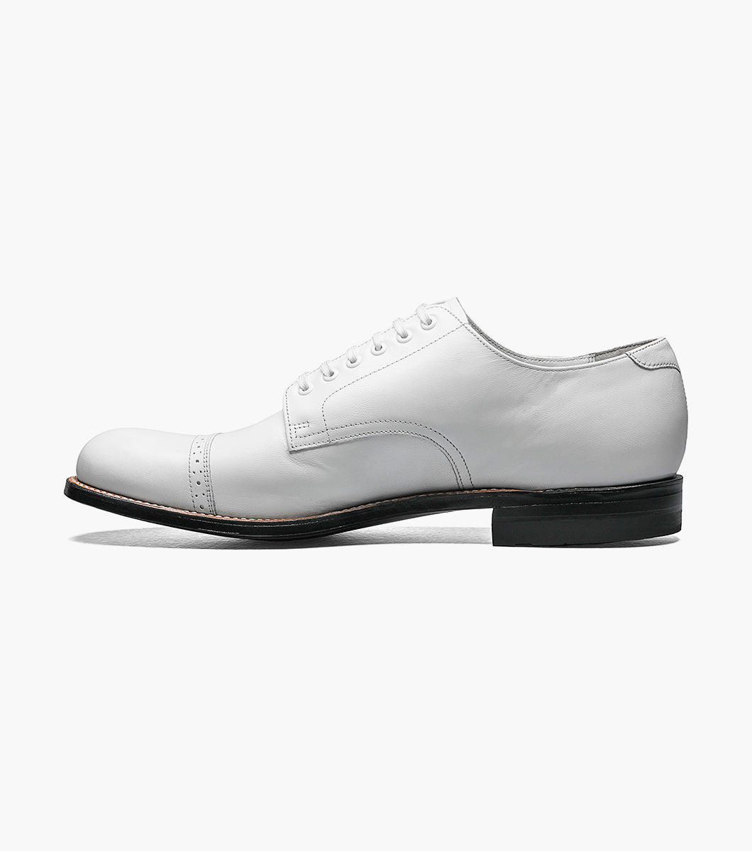 Stacy Adams MADISON Cap Toe Oxford White by Stacy Adams Shoes