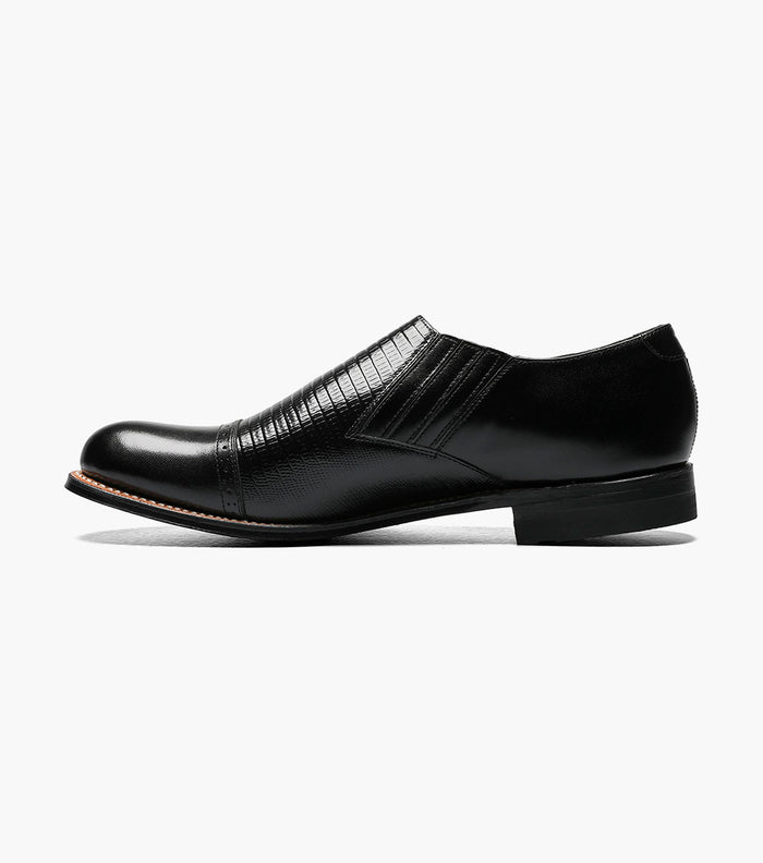 Stacy Adams MADISON Cap Toe Slip On Black by Stacy Adams Shoes
