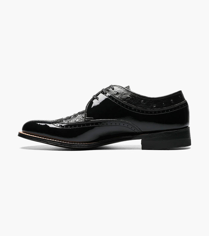 Stacy Adams DAYTON Ostrich Wingtip Oxford Black by Stacy Adams Shoes
