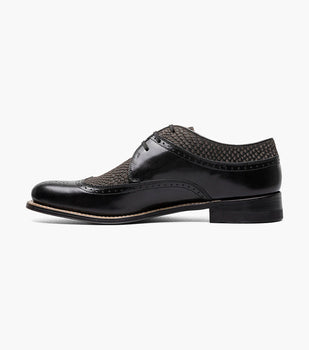 Stacy Adams DAYTON Python Print Wingtip Oxford Black/Gray by Stacy Adams Shoes