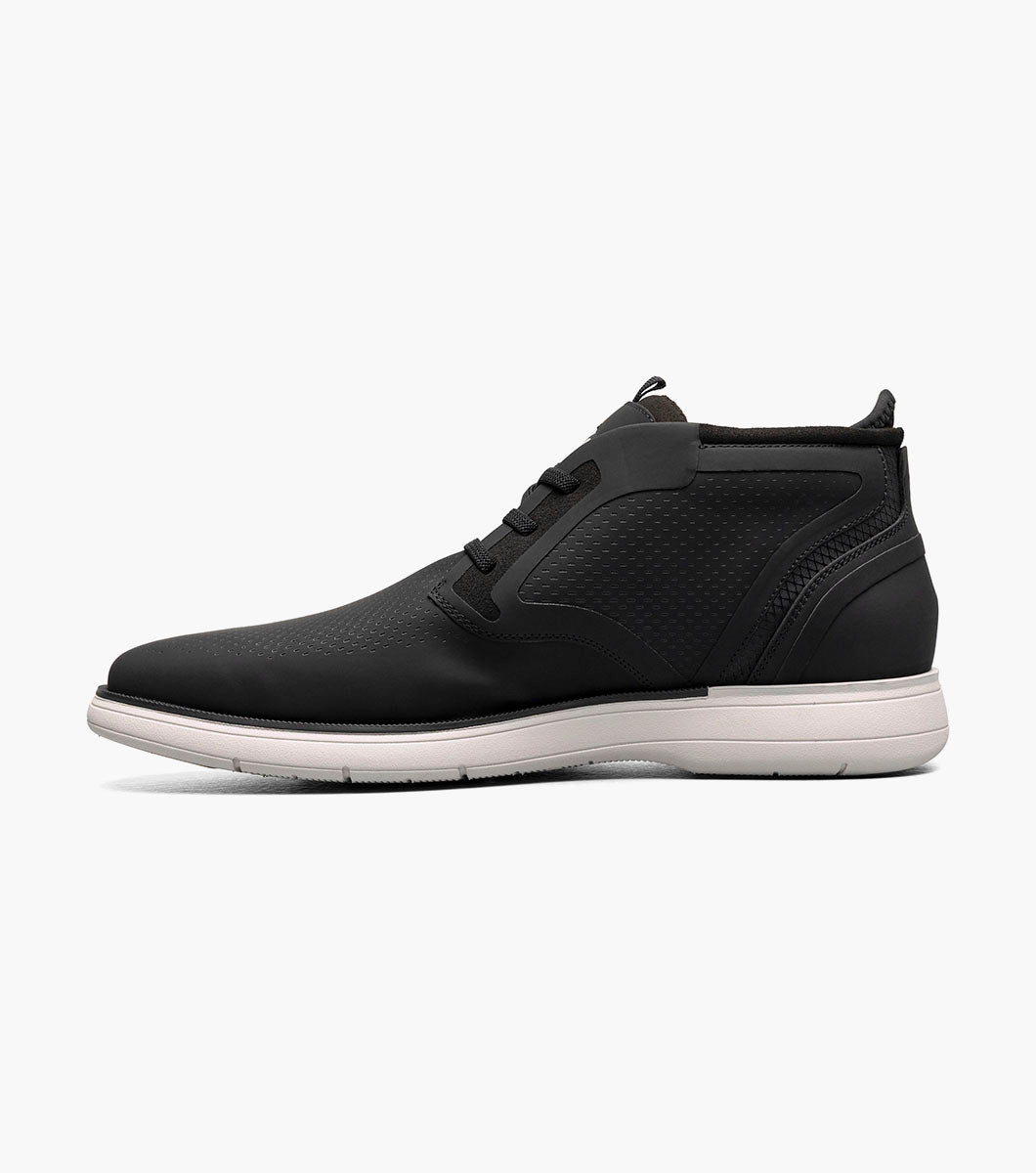 EASTMONT Plain Toe Elastic Lace Chukka Boot