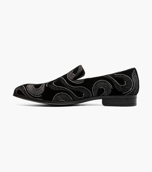 Stacy Adams Swainson Plain Toe Embroidered Slip On by Stacy Adams Shoes