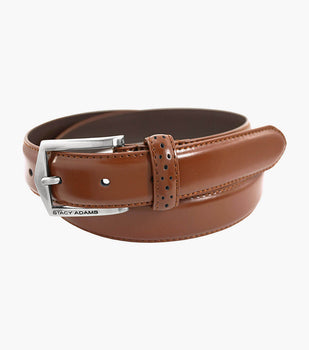 Stacy Adams Pinseal Perf Strap Genuine Leather Belt by Stacy Adams Shoes
