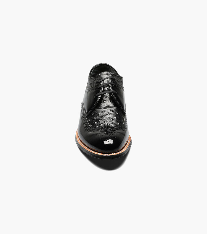 Stacy Adams DAYTON Ostrich Wingtip Oxford Black by Stacy Adams Shoes