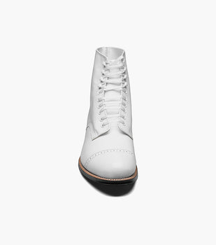 Stacy Adams MADISON Cap Toe Boot White by Stacy Adams Shoes