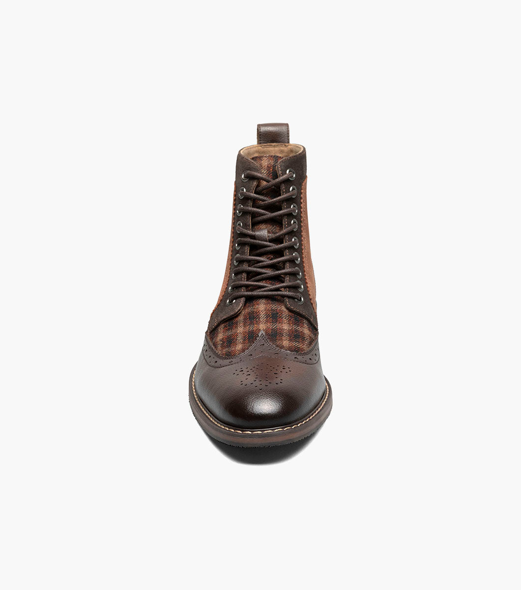 Stacy Adams Finnegan Wingtip Lace Up Boot by Stacy Adams Shoes