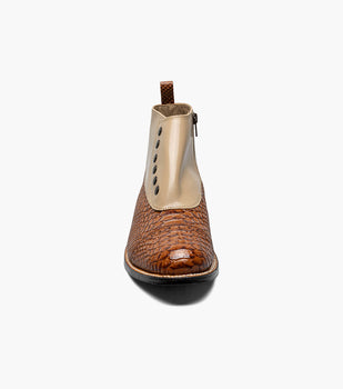 Stacy Adams Madison Spectator Spat Cap Toe Demi Boot by Stacy Adams Shoes