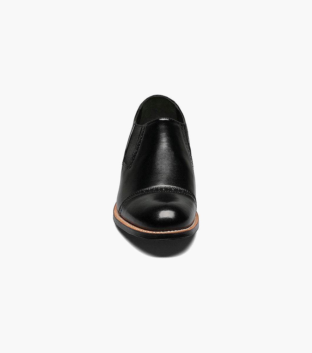 Stacy Adams MADISON Cap Toe Slip On Black by Stacy Adams Shoes