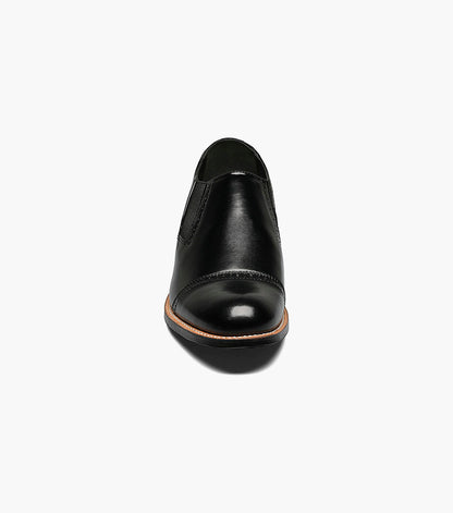 Stacy Adams MADISON Cap Toe Slip On Black by Stacy Adams Shoes