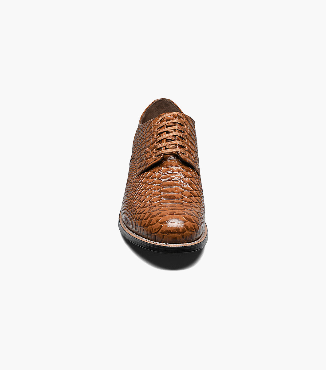Stacy Adams MADISON Anaconda Plain Toe Oxford Tan by Stacy Adams Shoes