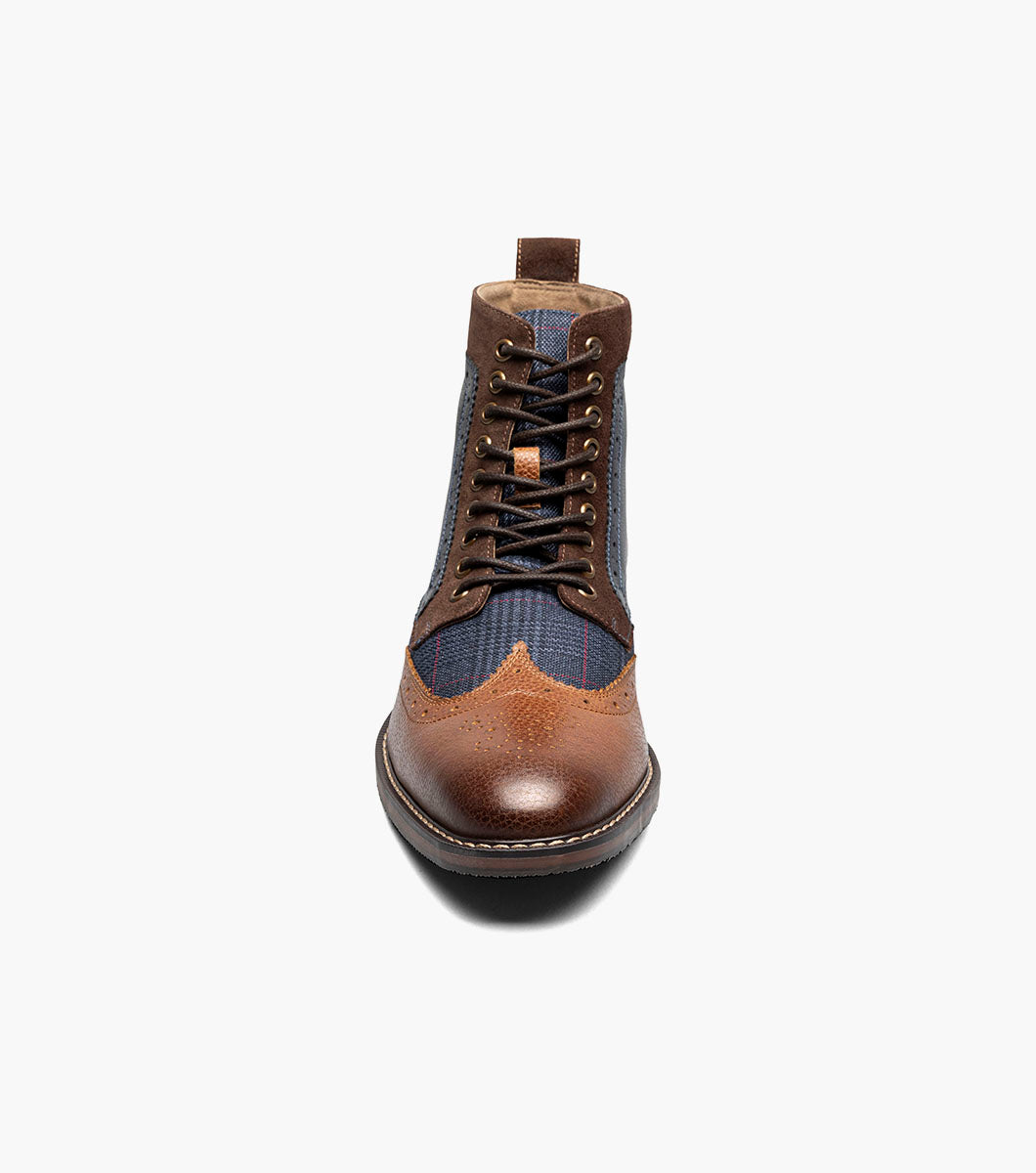 Stacy Adams Finnegan Wingtip Lace Up Boot by Stacy Adams Shoes