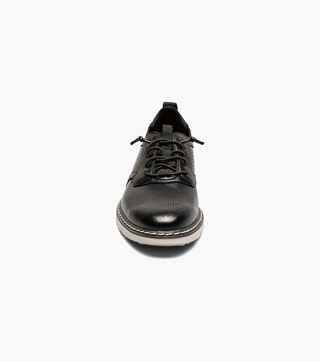 KIDS SYNC Plain Toe Elastic Lace Up