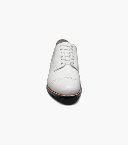Stacy Adams MADISON Cap Toe Oxford White by Stacy Adams Shoes