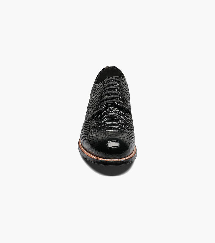 Stacy Adams MADISON Anaconda Plain Toe Oxford Black by Stacy Adams Shoes