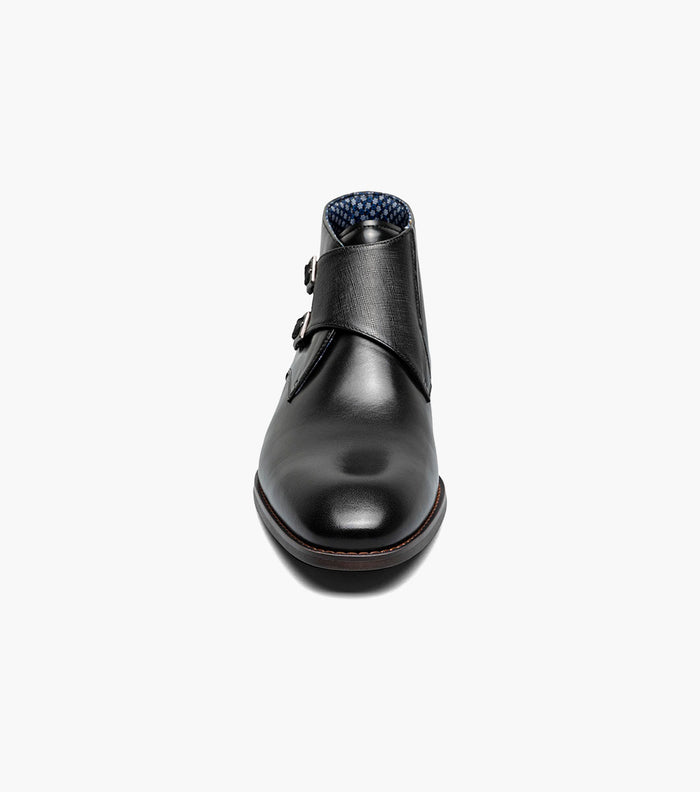 KAIUS Plain Toe Double Monk Strap Boot