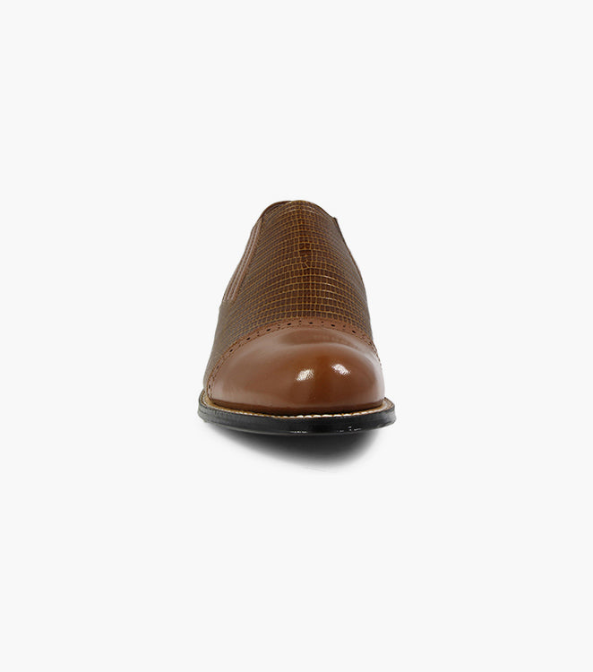 Stacy Adams MADISON Cap Toe Slip On Tan by Stacy Adams Shoes