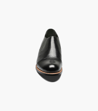 Stacy Adams MADISON Cap Toe Slip On Black by Stacy Adams Shoes