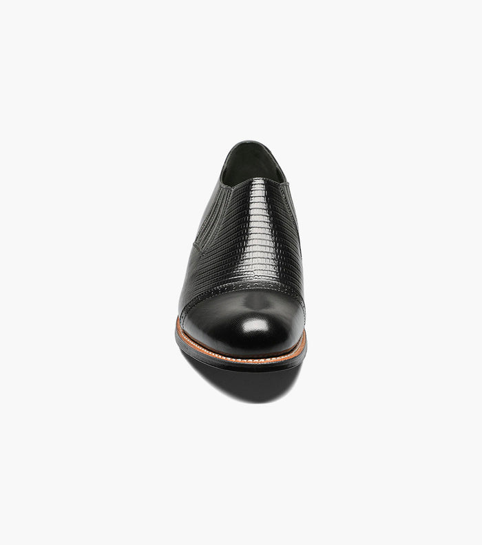Stacy Adams MADISON Cap Toe Slip On Black by Stacy Adams Shoes