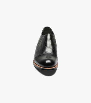 Stacy Adams MADISON Cap Toe Slip On Black by Stacy Adams Shoes