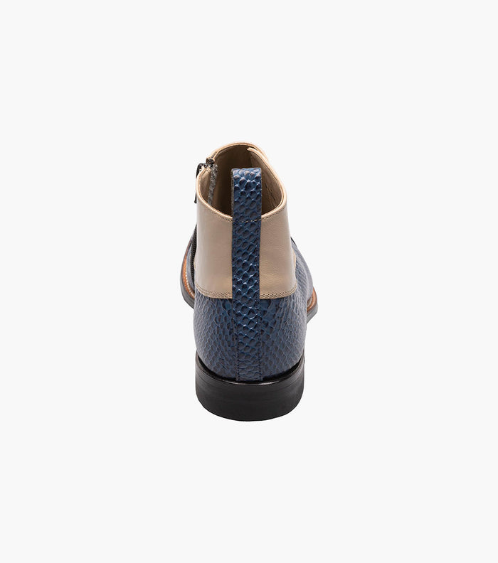 Stacy Adams MADISON Spectator Spat Cap Toe Demi Boot Blue Multi by Stacy Adams Shoes